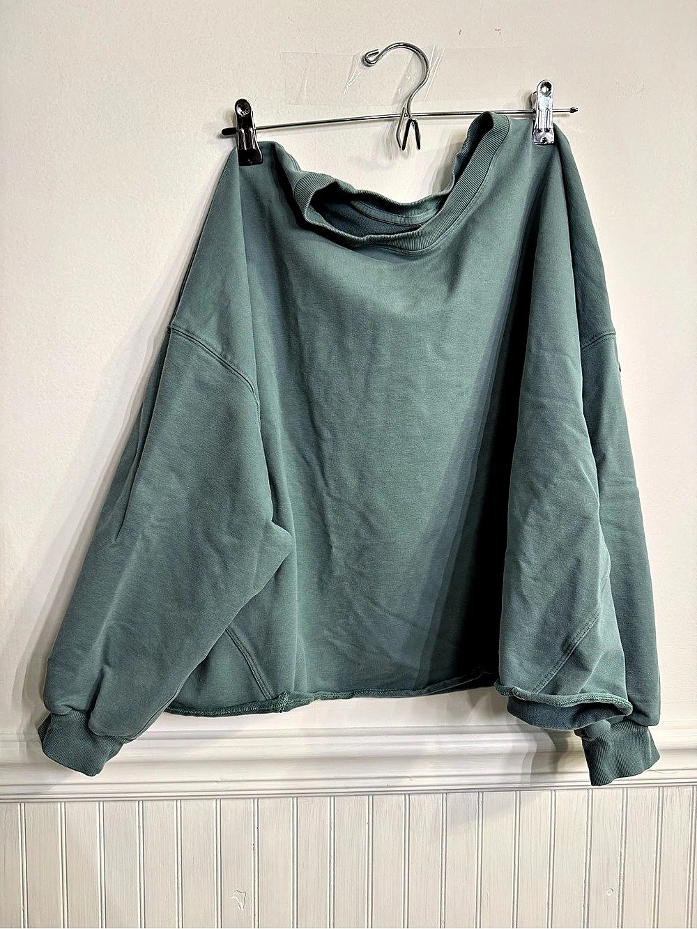 lululemon Scuba Oversized Crew Long Sleeve Pullover in Green